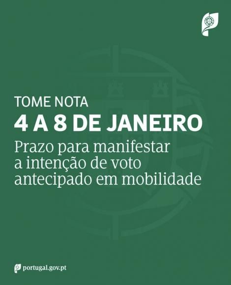 Presidenciais 2026 - 4 a 8 de Janeiro