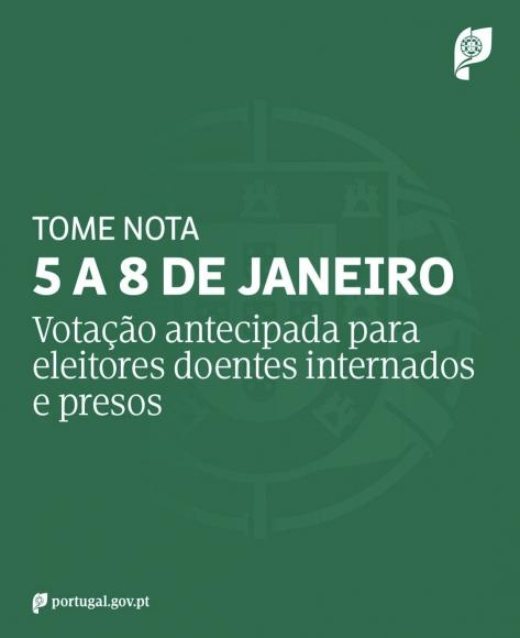 Presidenciais 2026 - 5 a 8 de janeiro