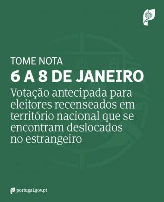 Presidenciais 2026 - 6 a 8 de janeiro