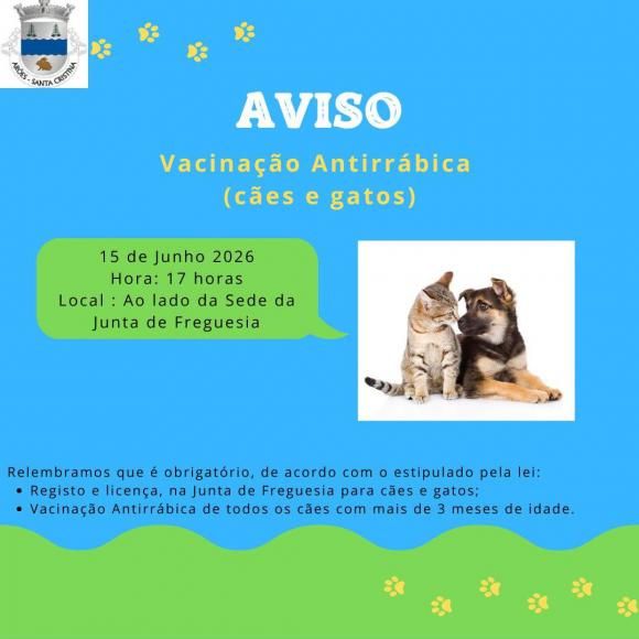 Vacina&ccedil;&atilde;o Antirr&aacute;bica - 15 de Junho